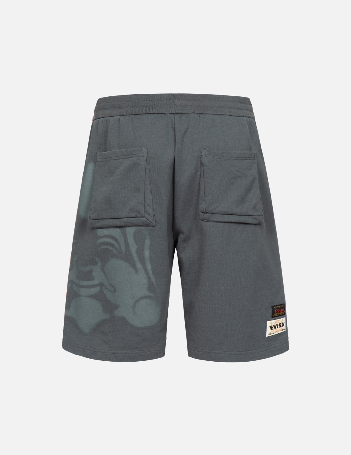 SEAGULL EMBROIDERY AND STENCIL GODHEAD PRINT SWEAT SHORTS - 2