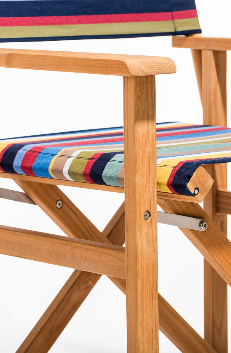 STAUD DIRECTORS CHAIR TABLE HEIGHT MARKET STRIPE - 5