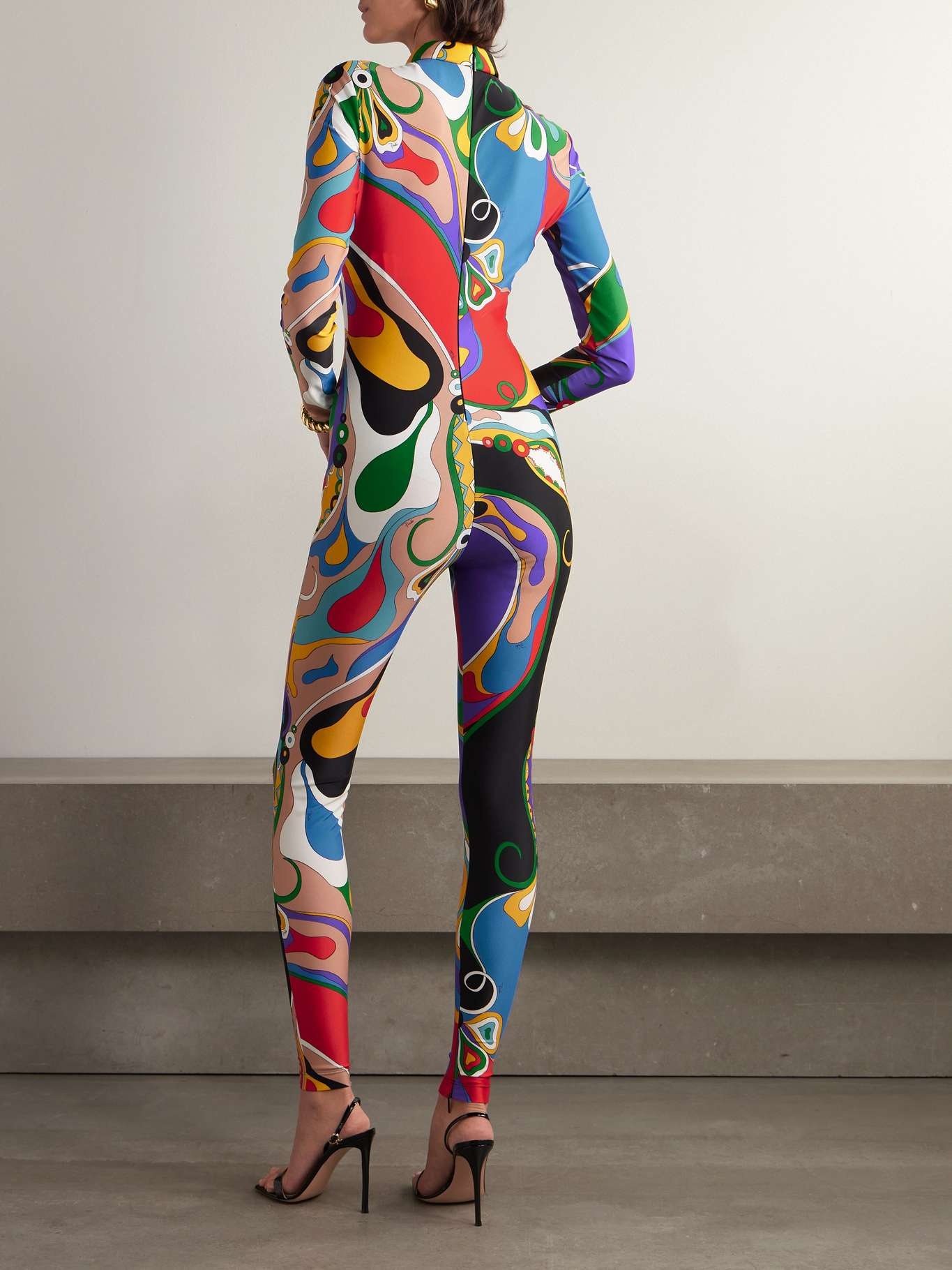 Printed stretch-jersey jumpsuit - 3