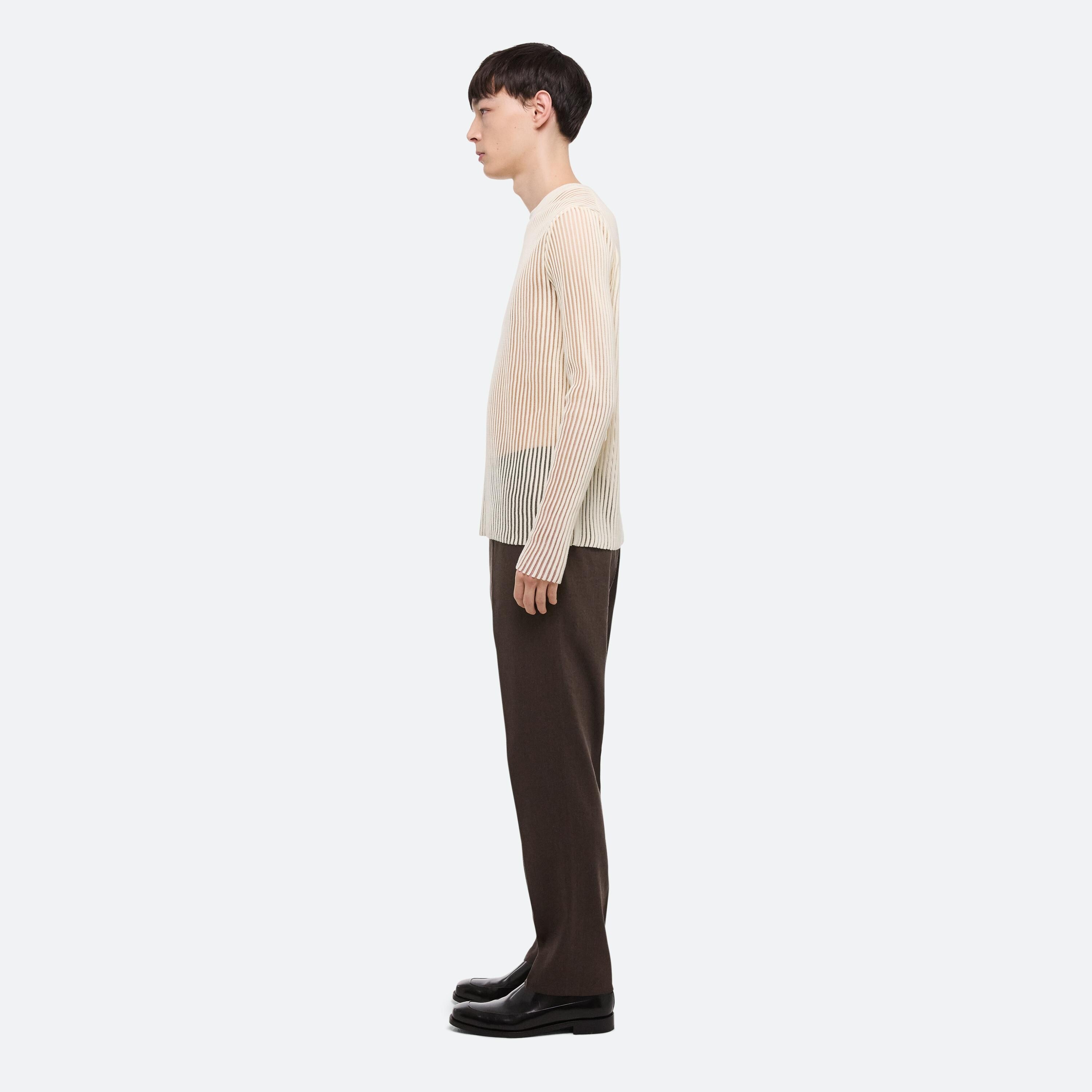 SPACED SHEER CREWNECK - 4