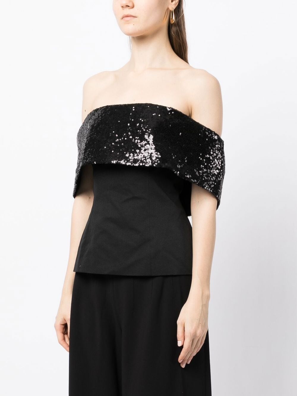 Giselle sequin-embellished bandeau top - 3