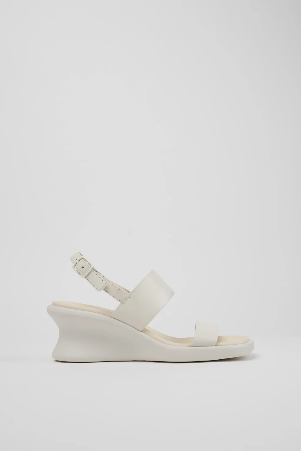 Louise Sandal White Leather Sandals for Women. - 1