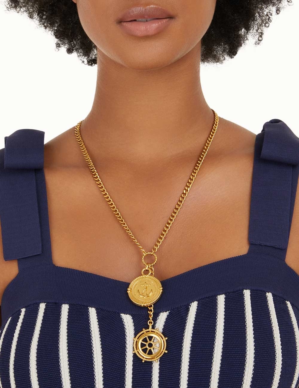 NAUTICAL DUO DROP NECKLACE - 2