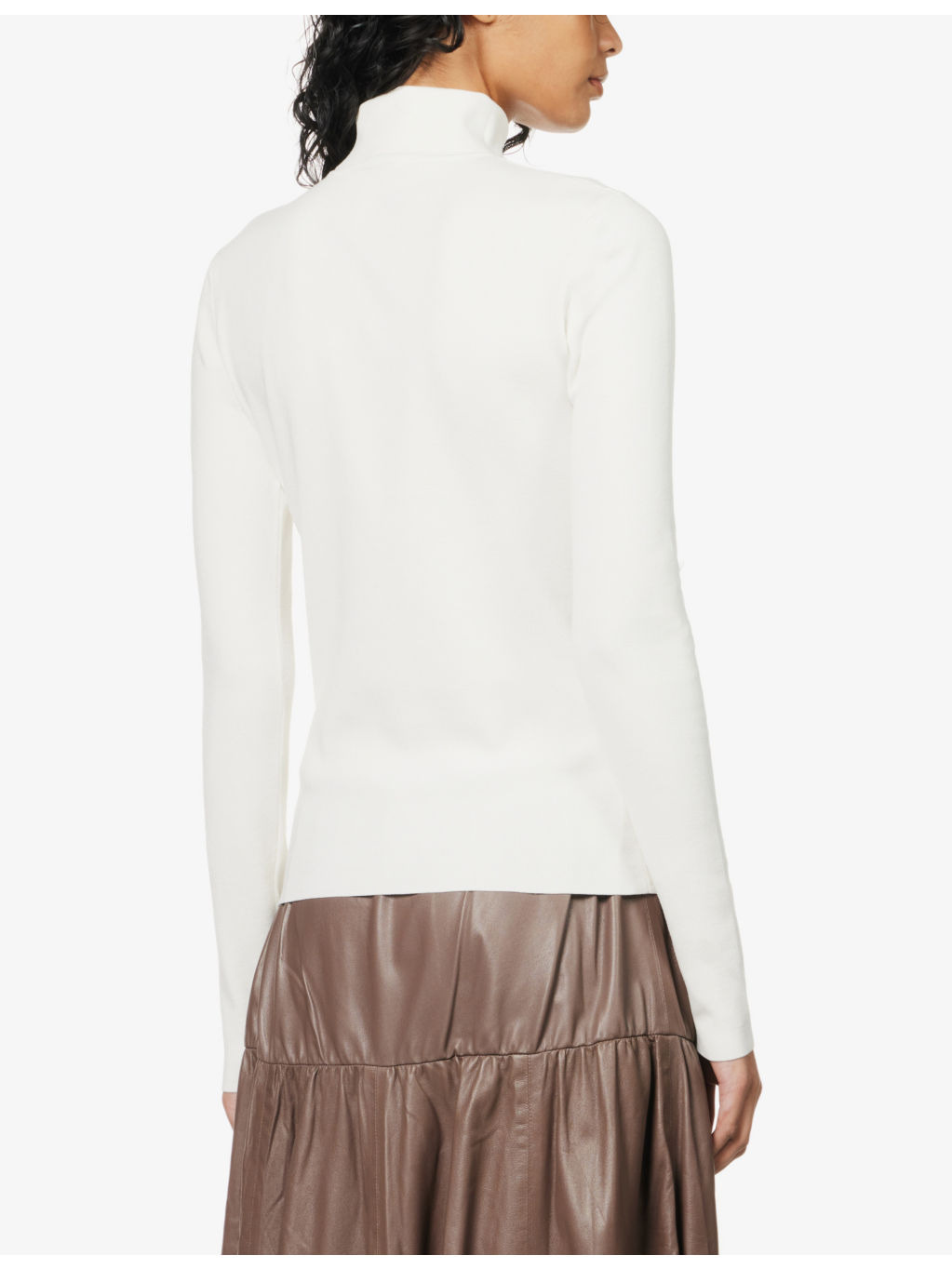 Stretch-silk turtleneck - 4