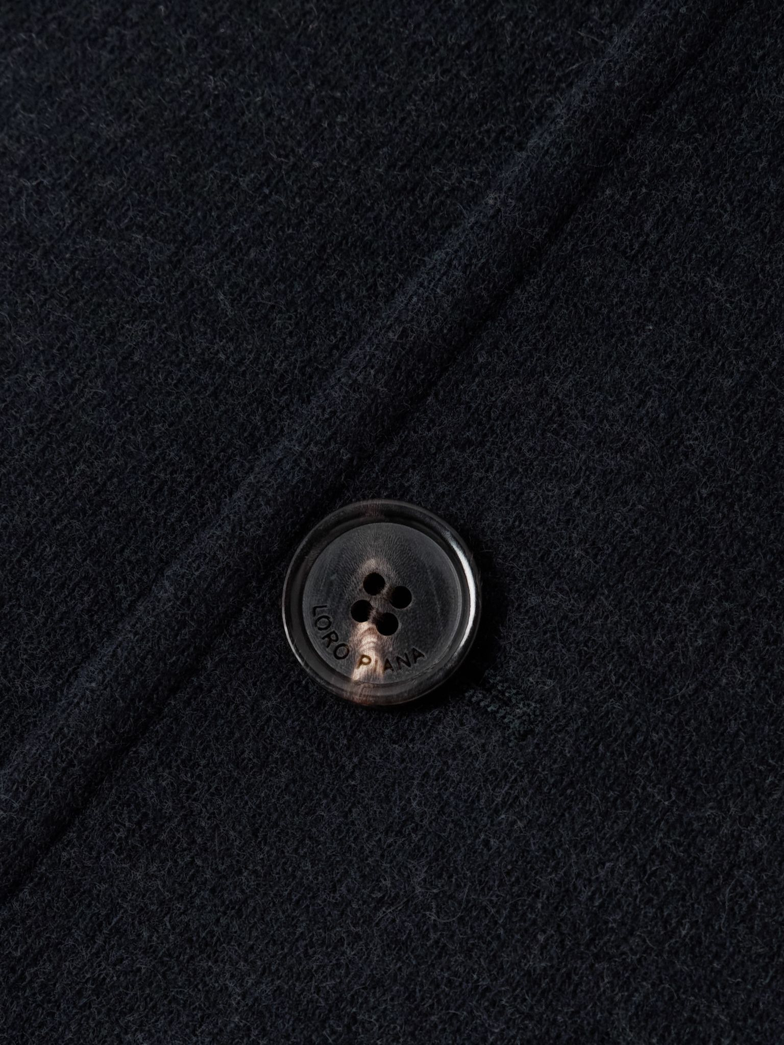 Mini Spagna cashmere-blend jacket Navy - 4