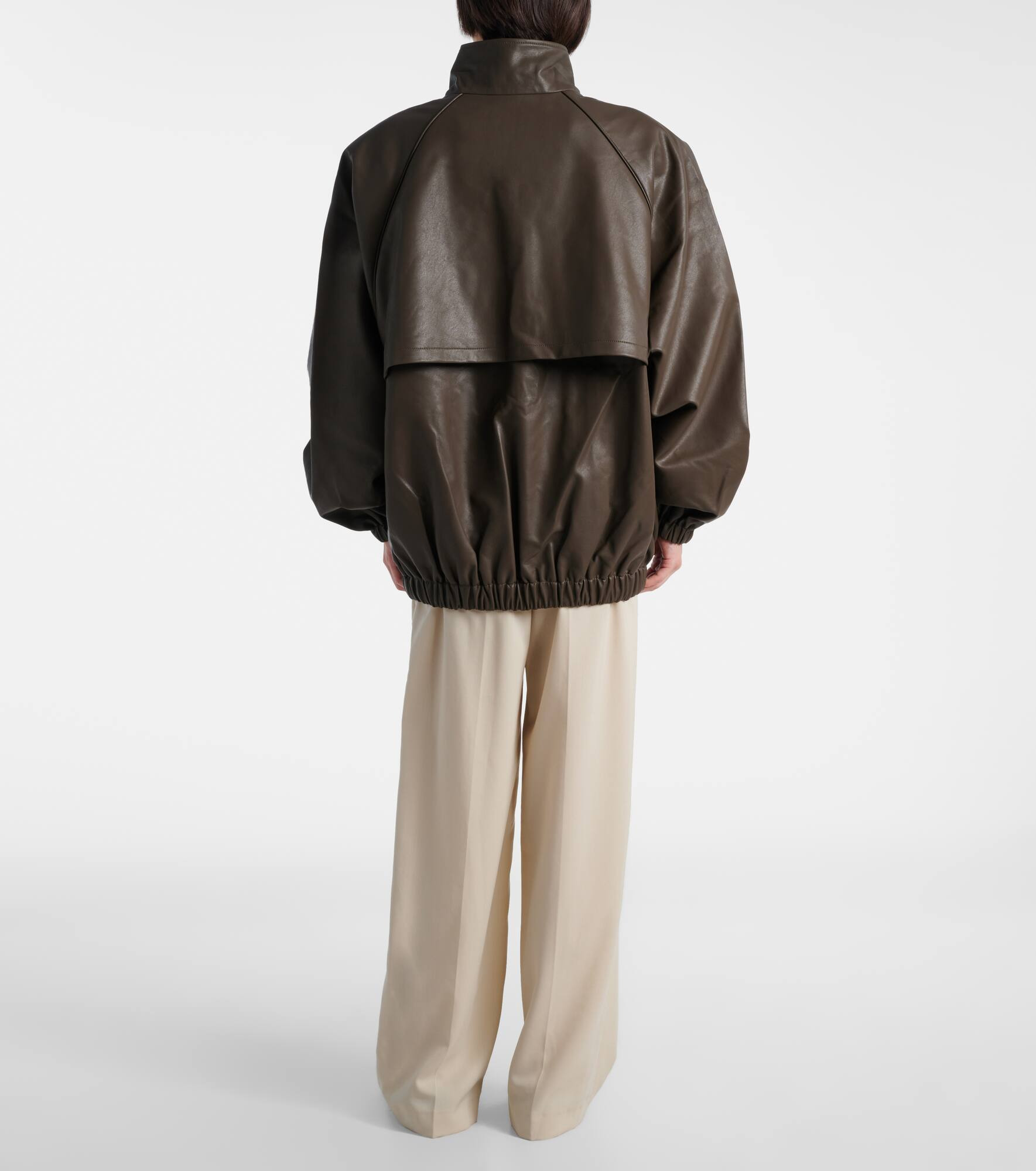 Senta faux leather bomber jacket - 3