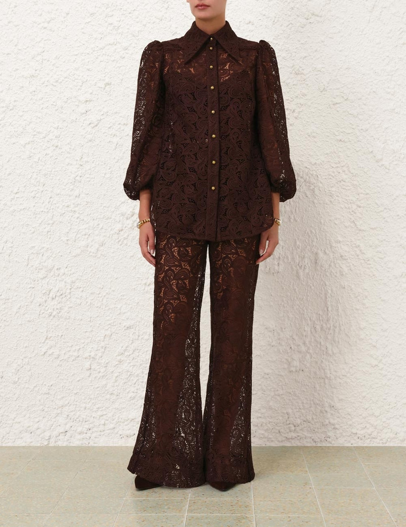 Zimmermann ILLUSTRATION LACE FLARE PANT outlook