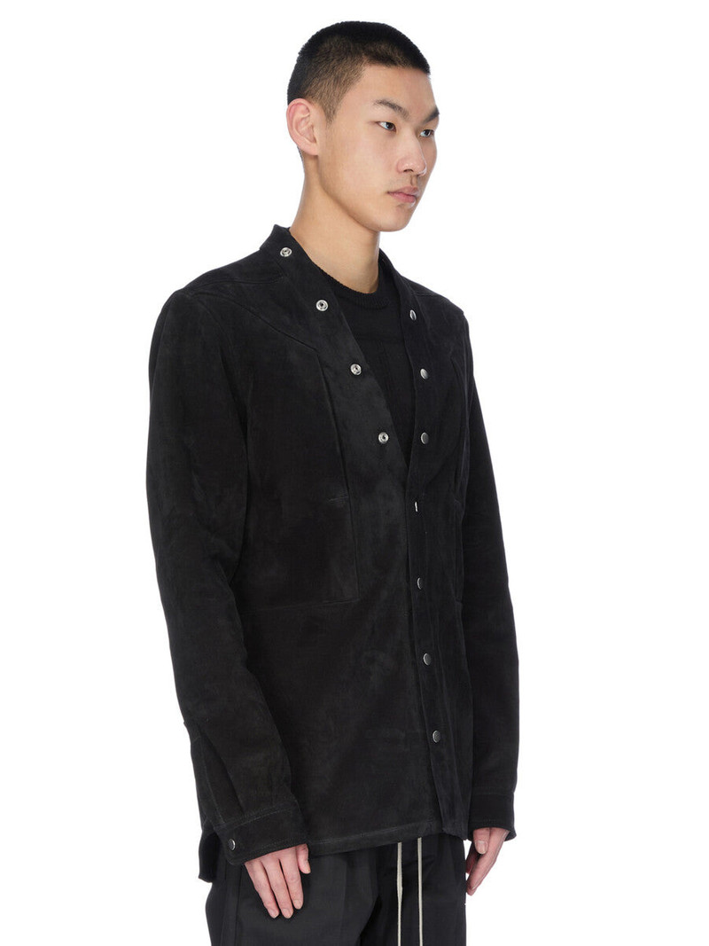 Black Concordians Larry Fogpocket Leather Overshirt 2