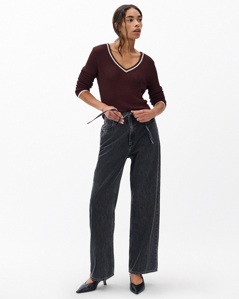 rag & bone Phoebe Wide-Leg Drawstring Jeans
Featherweight in Angelique outlook