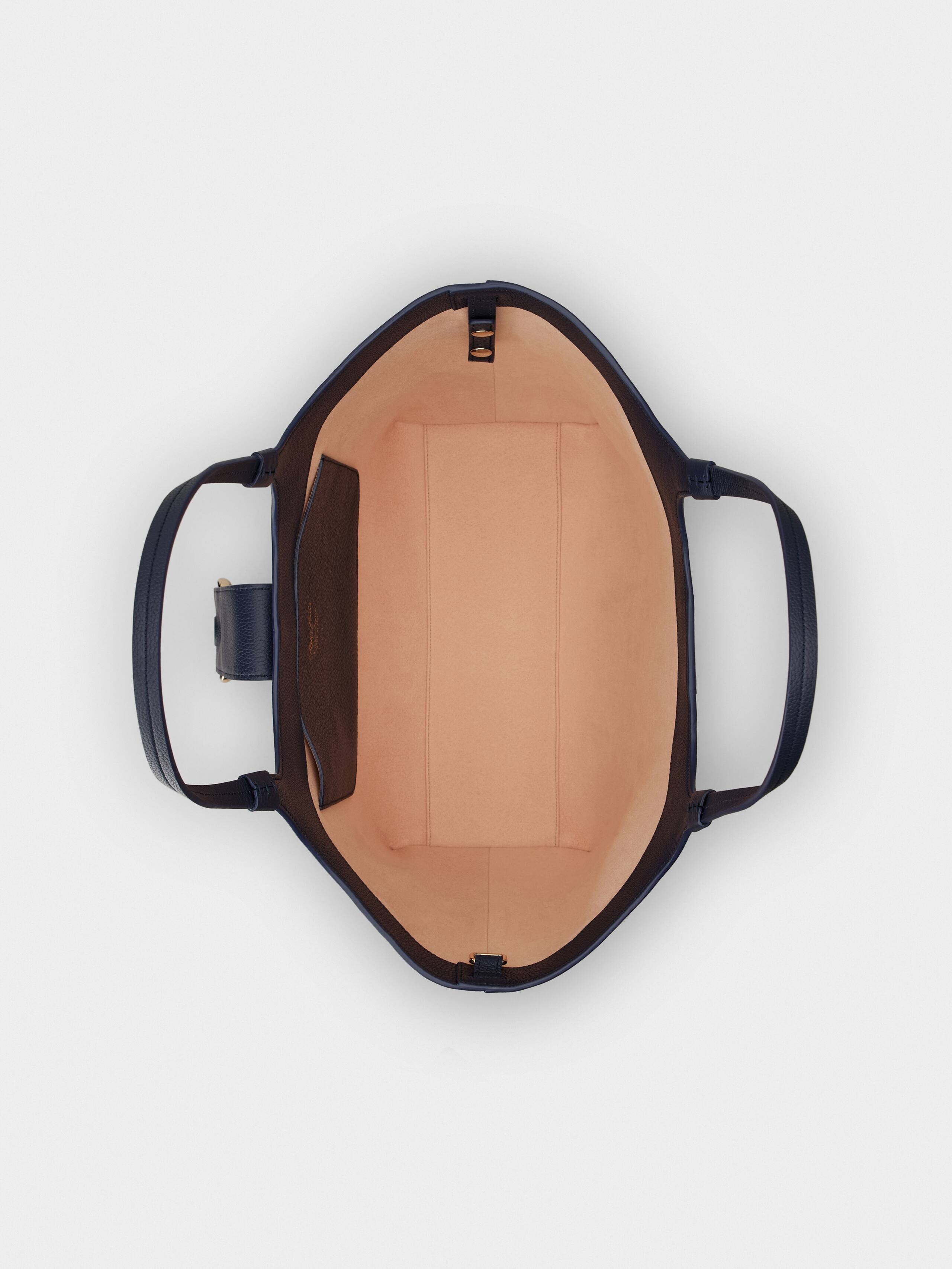 Viv' Choc Medium Shopping Bag in leather - 7