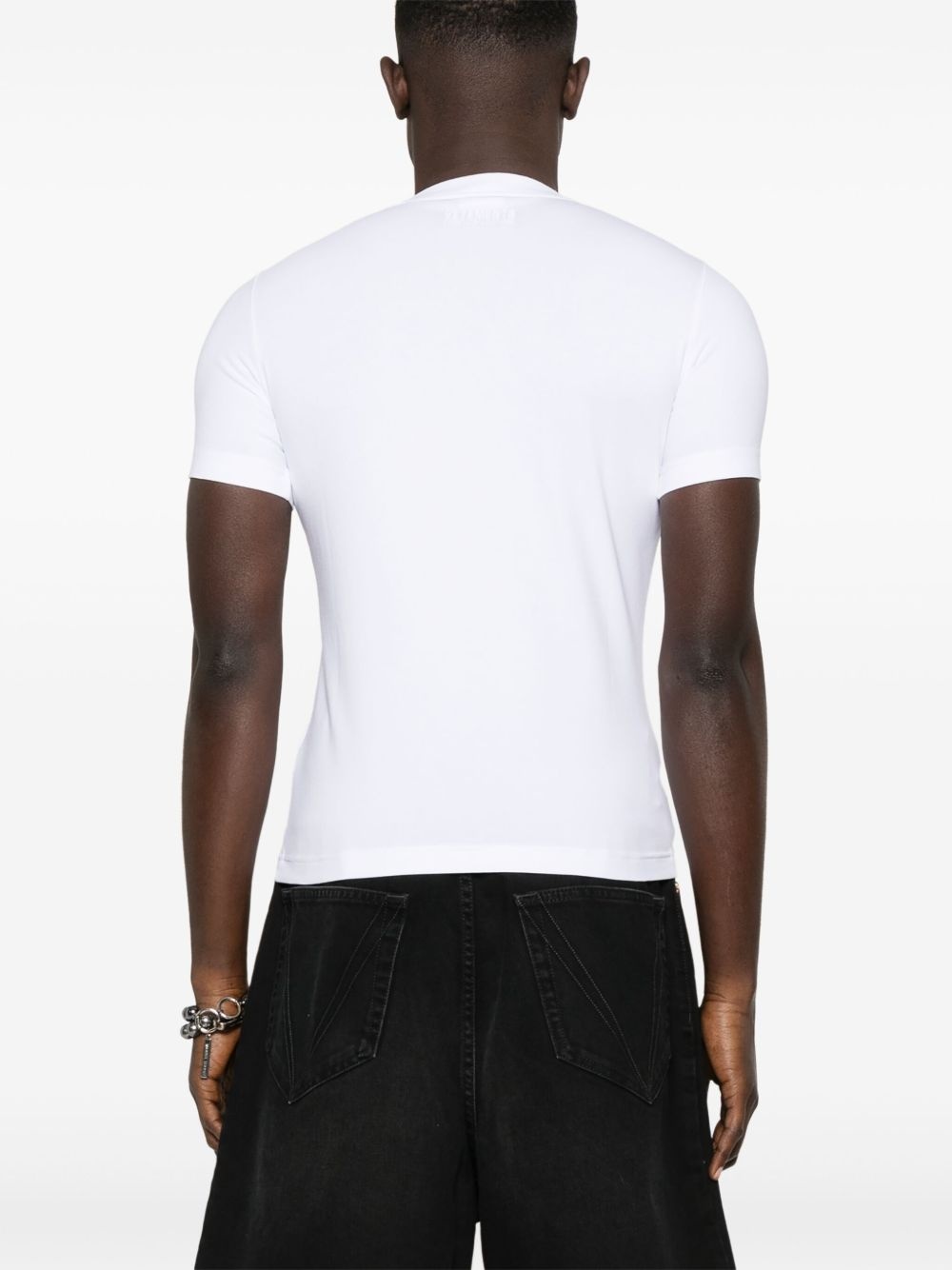 logo-embroidered T-shirt - 3