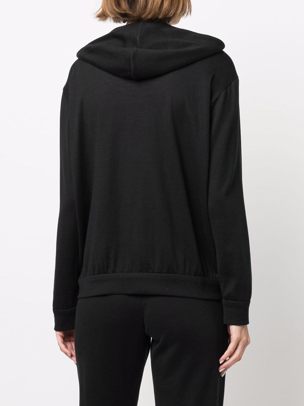 Hooded Sweatshirt With `Precious` Zipper Pull - 3