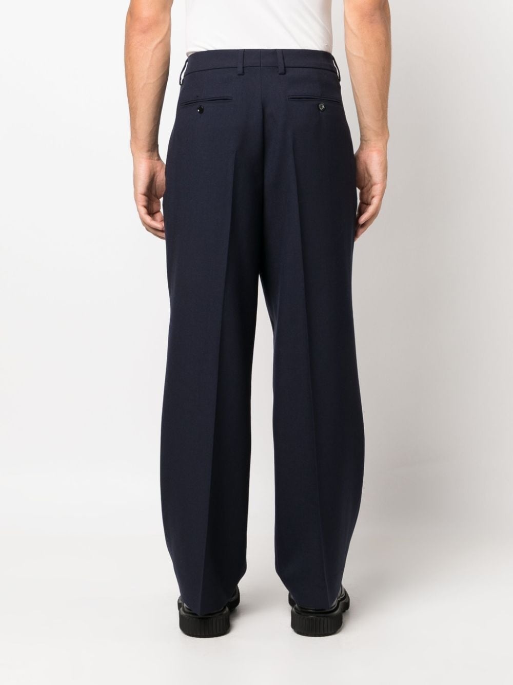 straight-leg tailored trousers - 4