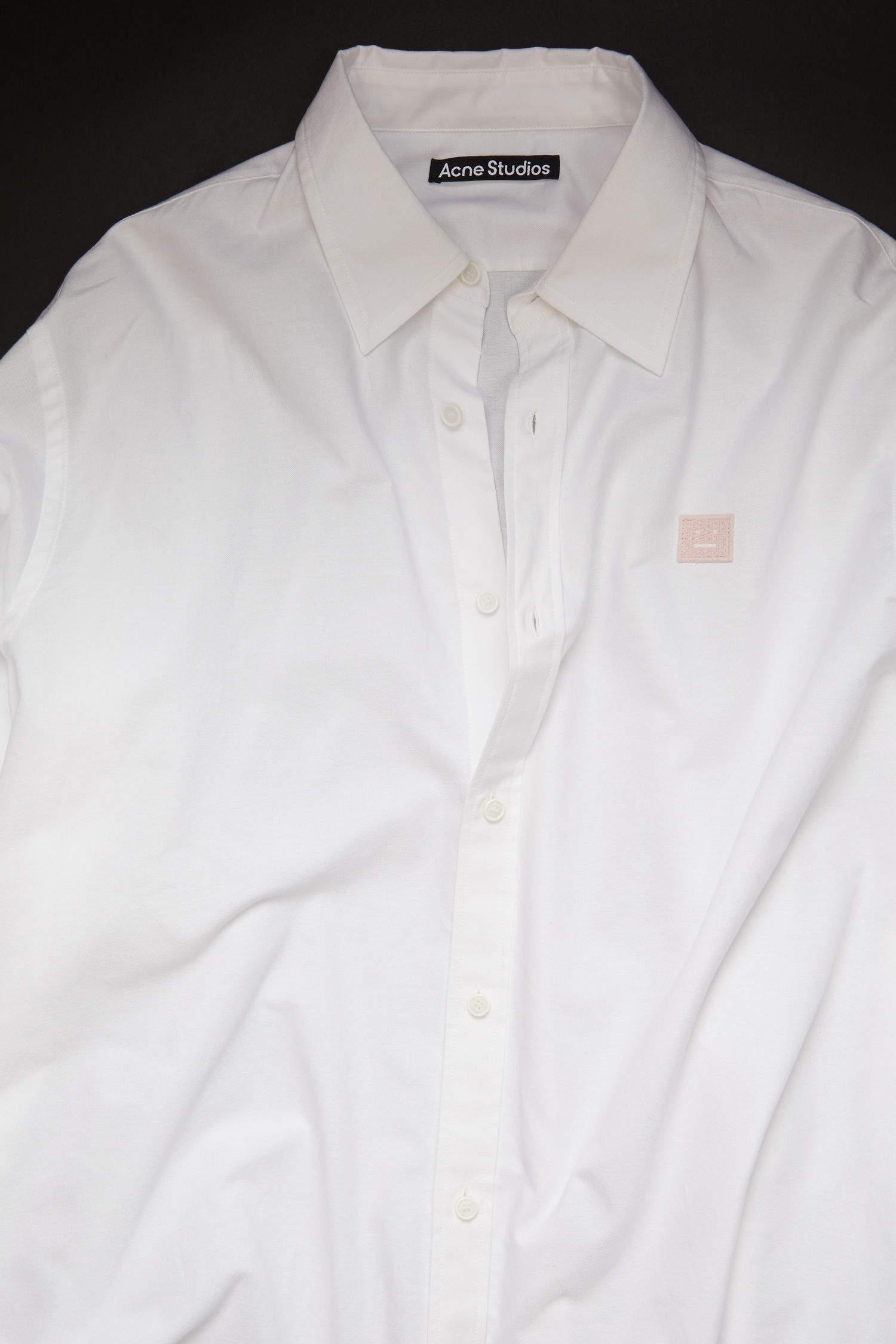 Face patch oxford shirt white - 4