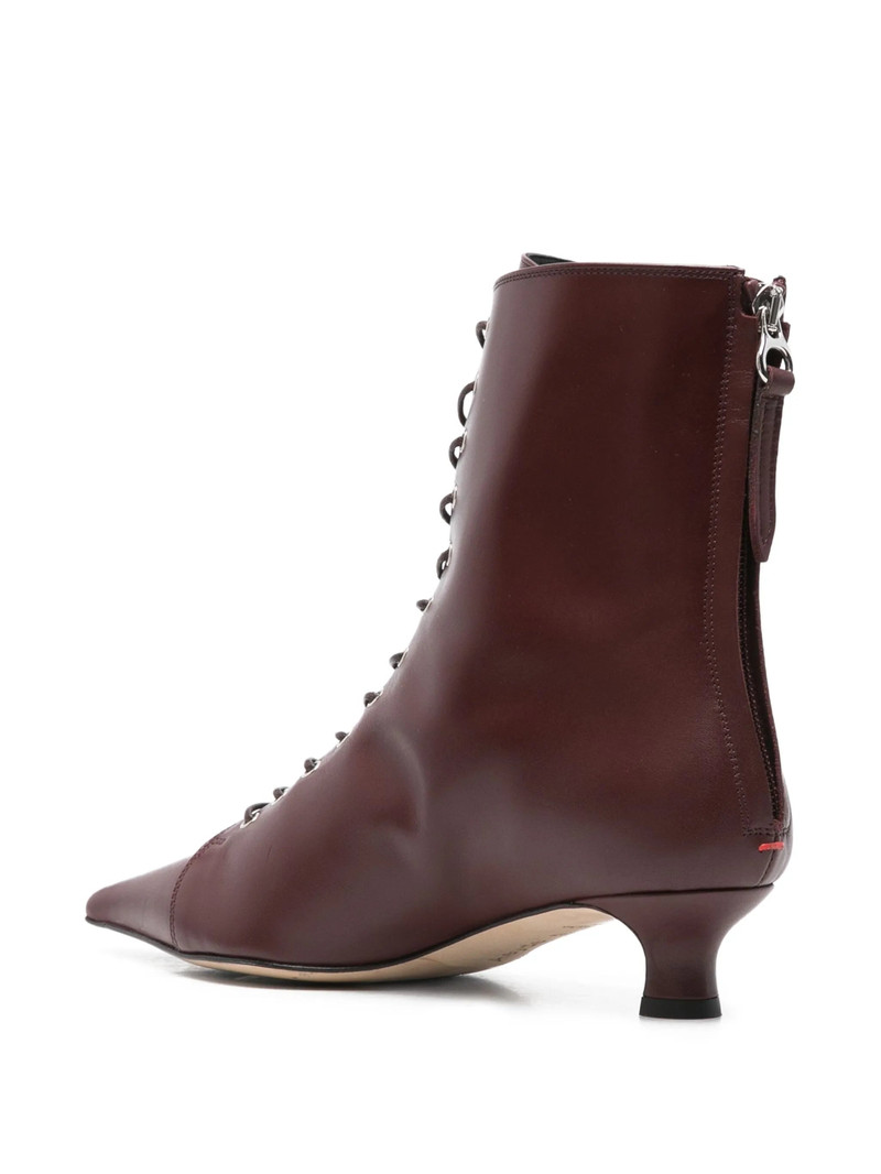 Aeyde 40mm Lace-up Pointed-toe Boots 4