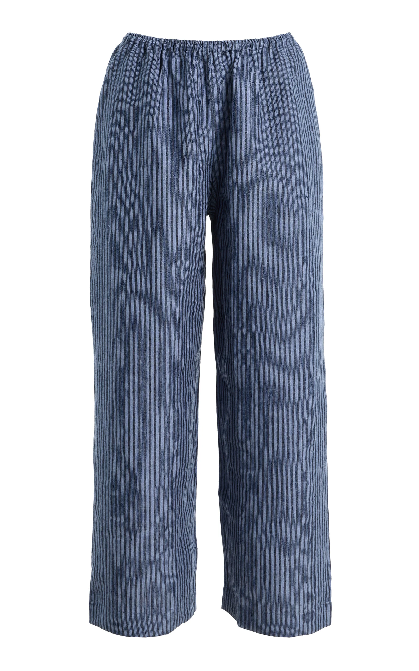Ease Striped Linen Trousers blue - 1