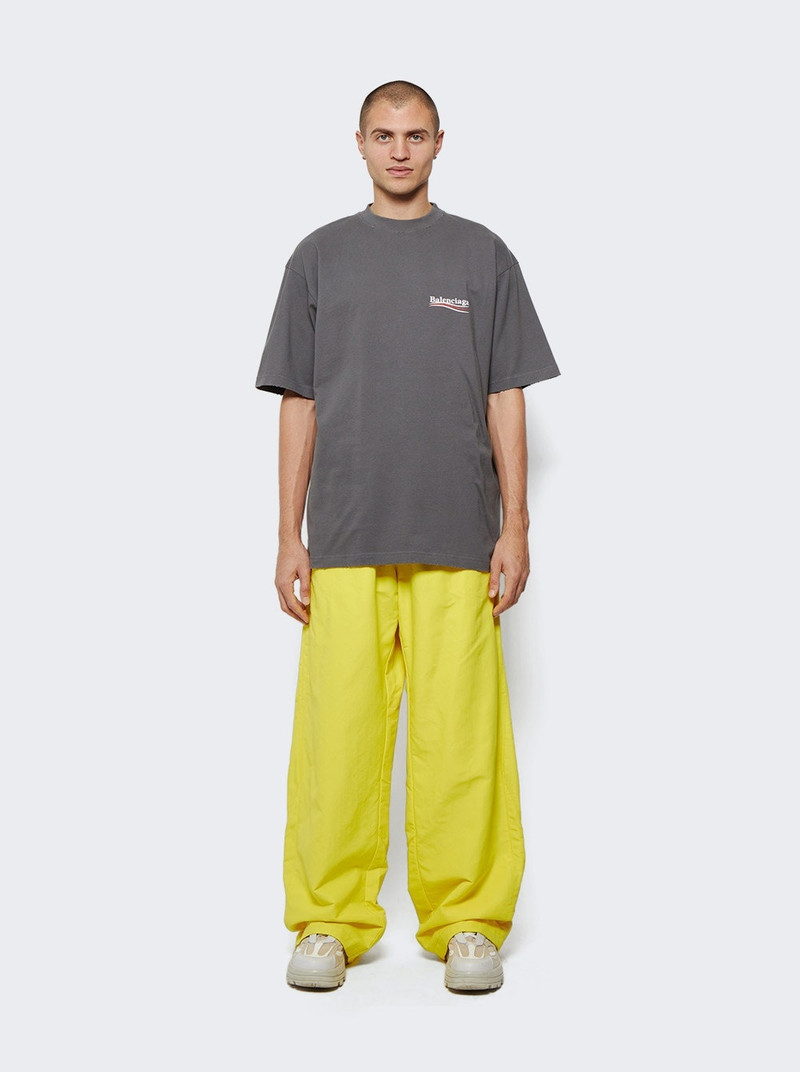 BALENCIAGA Political Campaign Large Fit T-shirt Grey outlook