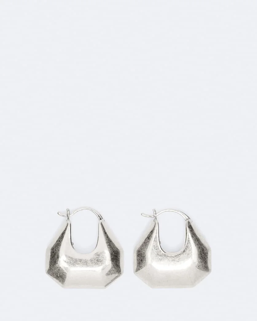 MEERA CHUNKY FACETED EARRINGS - 1