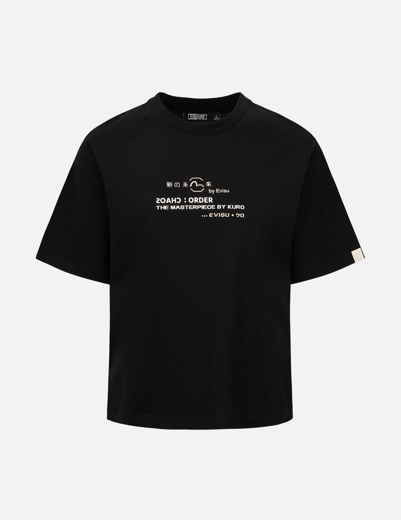 Logo and Kamon Print T-shirt 2