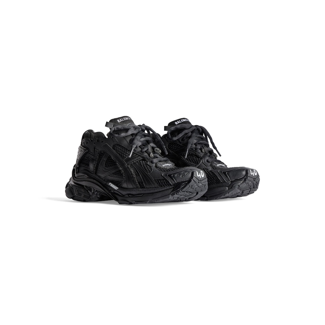 Men's Runner Sneaker in Black - 2