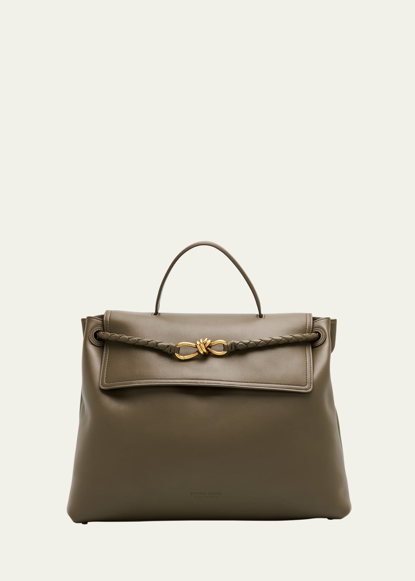 Andiamo Large Leather Top-Handle Bag - 1