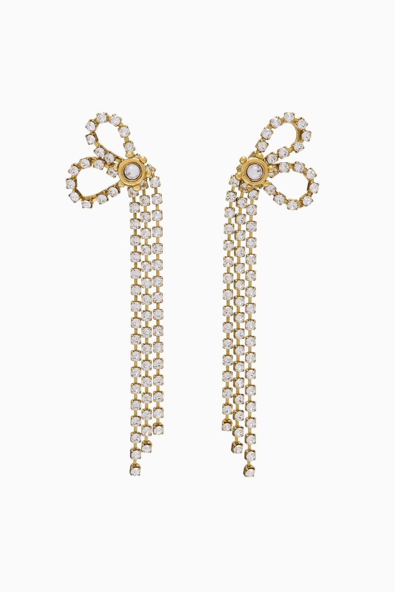 Crystal Bow Chandelier Earring 1