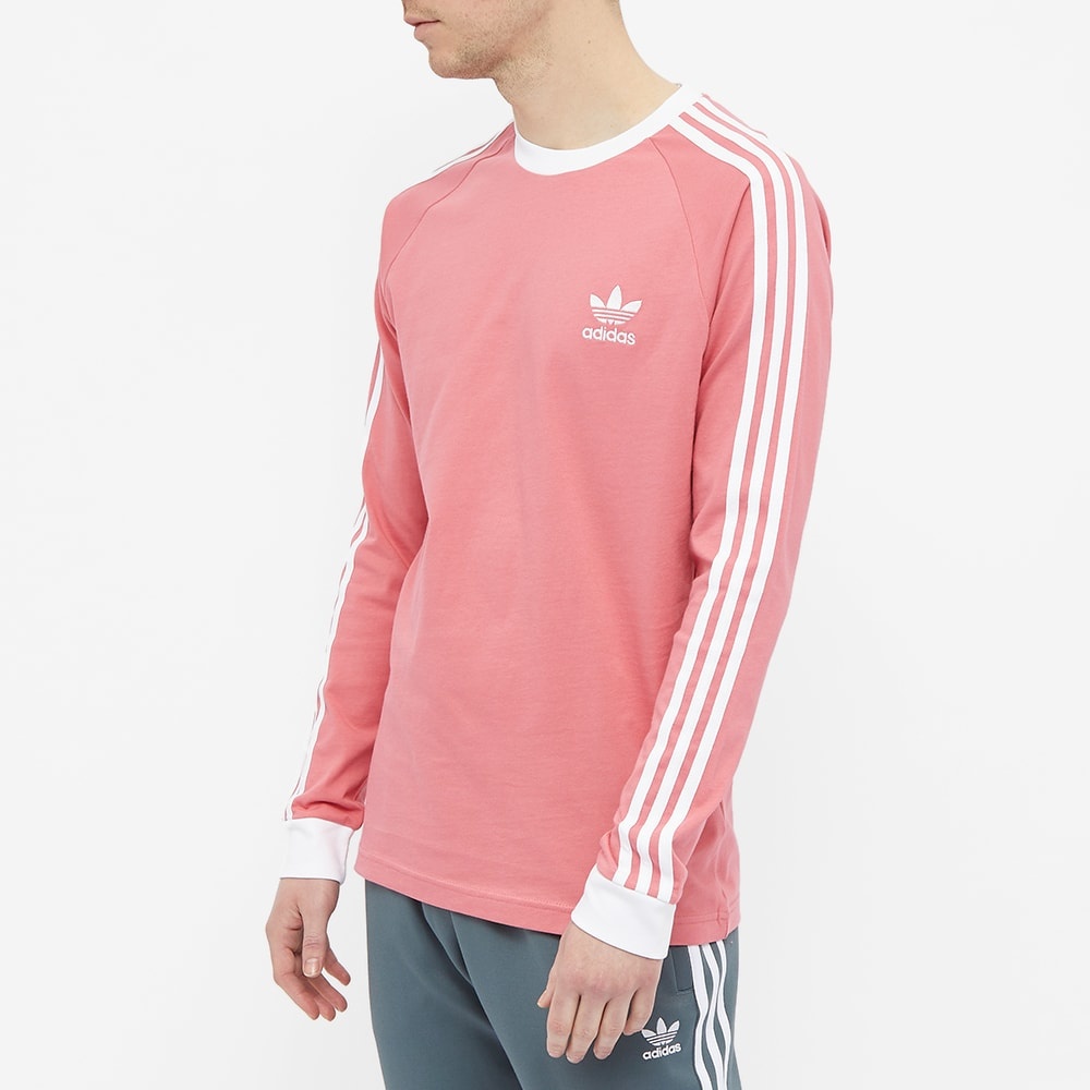 Adidas Long Sleeve 3 Stripe Tee - 4