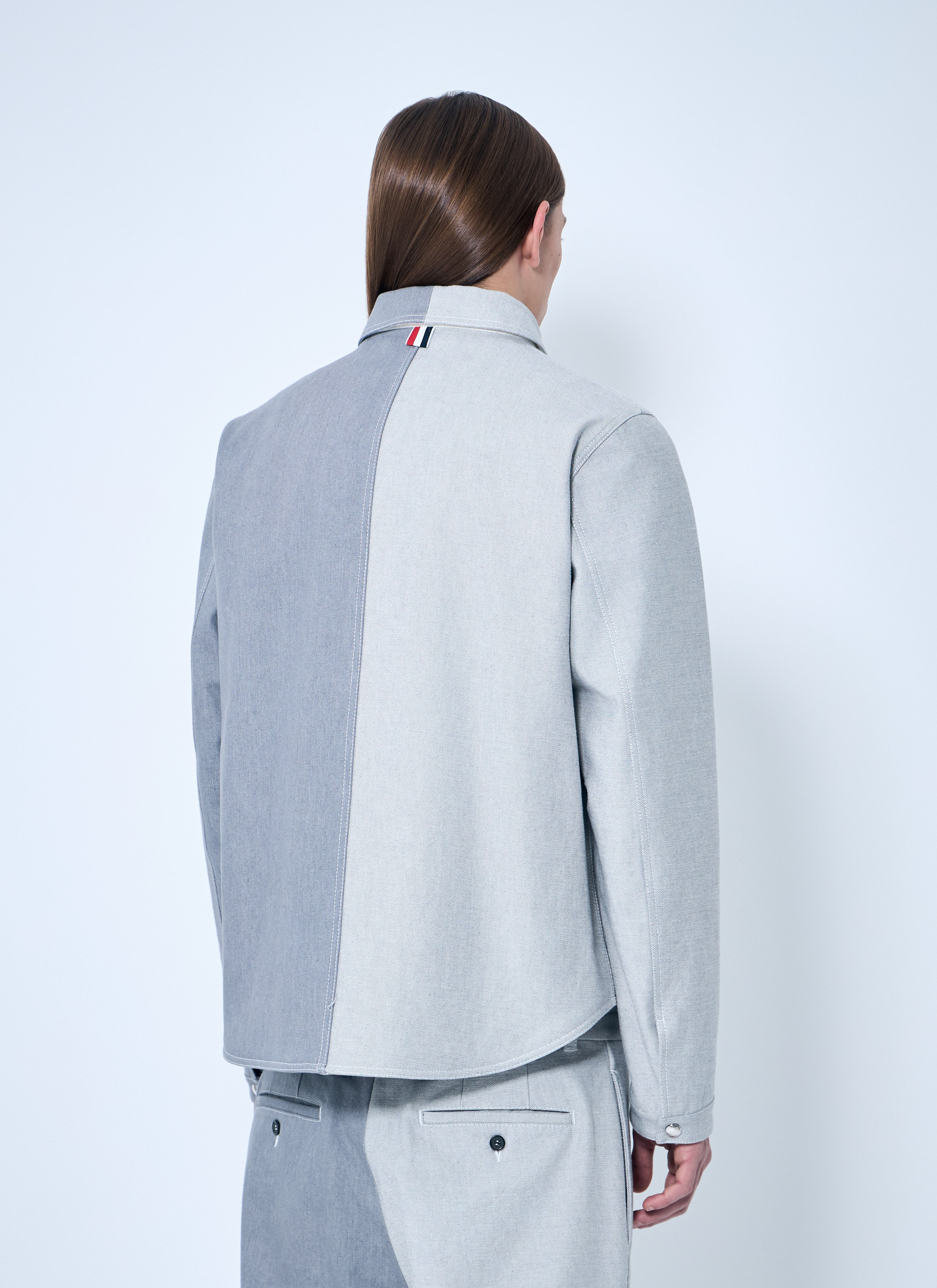 Thom Browne Men Contrast Utility Jacket - 4
