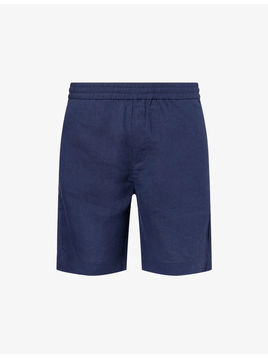Drawstring Relaxed Linen Shorts - 1