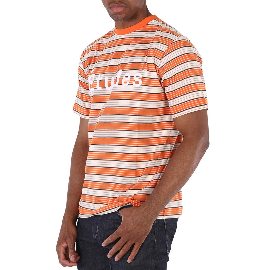 Etudes Wonder Stripe Logo Print Cotton Jersey T-Shirt - 5