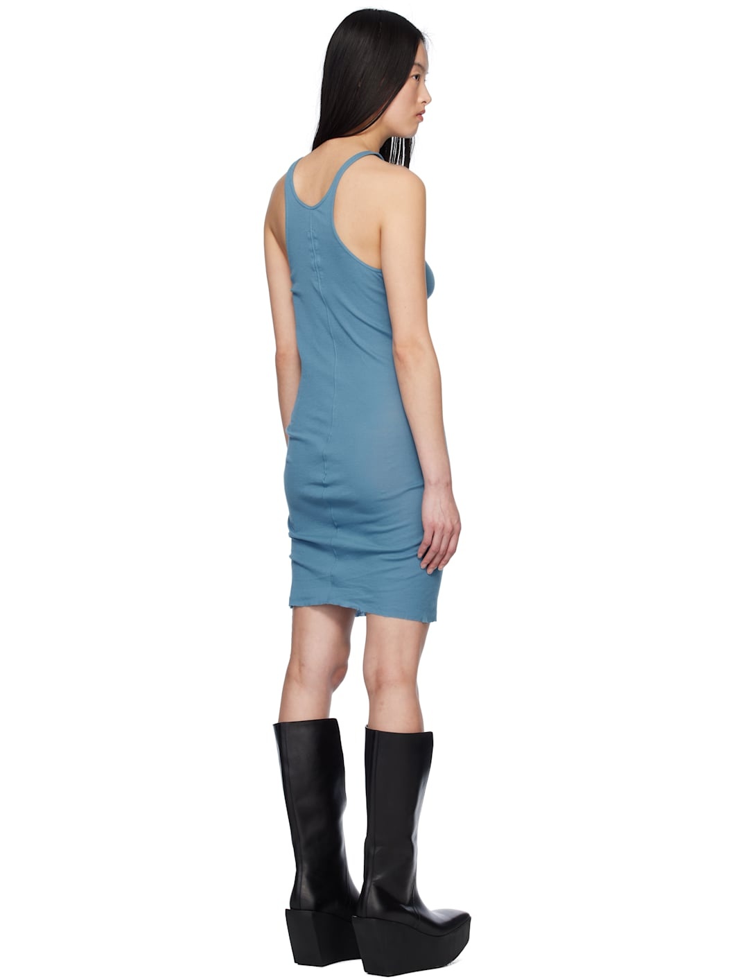 Blue Hollywood Racer Back Tank Minidress - 3