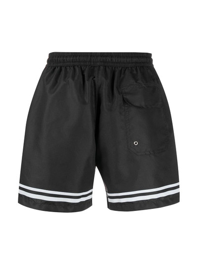 GCDS striped logo swimming shorts outlook