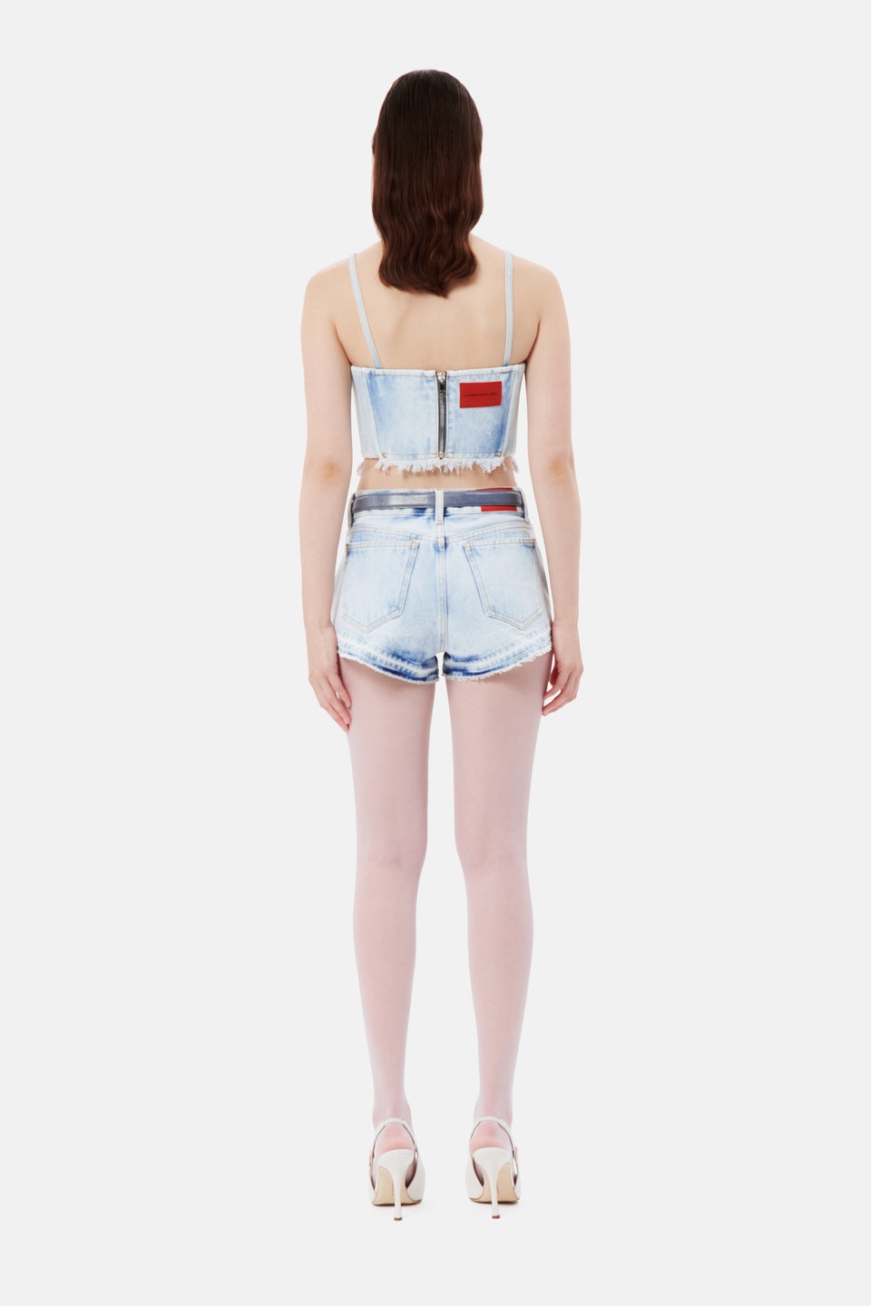 DENIM SHORTS WITH STUDS - 5