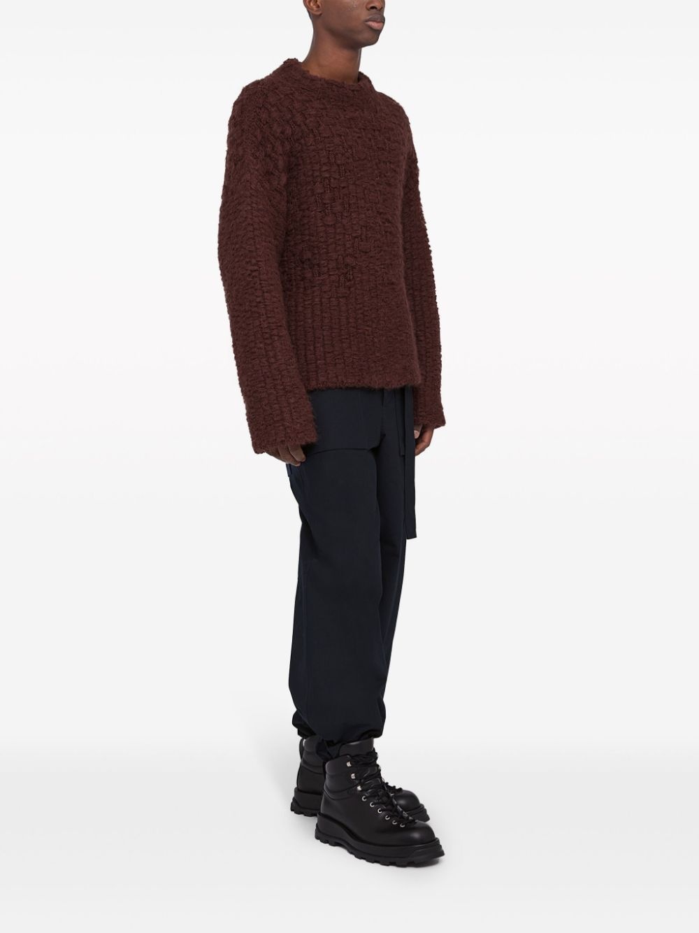 chunky-knit mock-neck jumper - 3