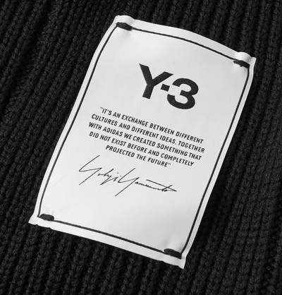 Y-3 Logo-Appliquéd Ribbed Wool Beanie outlook