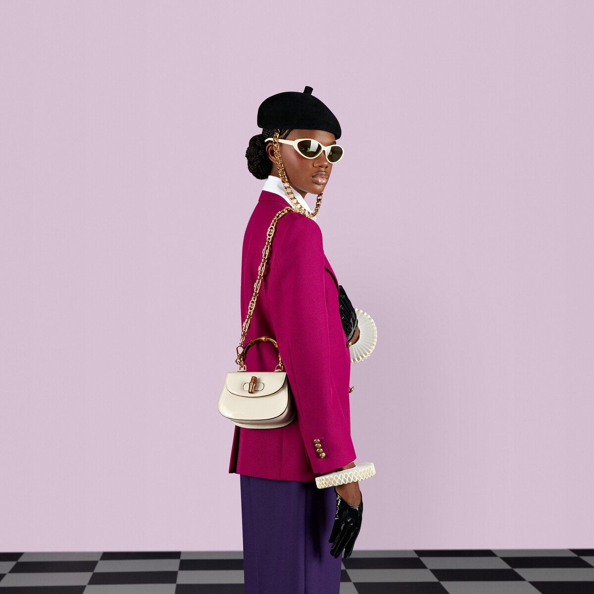 Gucci Bamboo 1947 mini top handle bag - 3