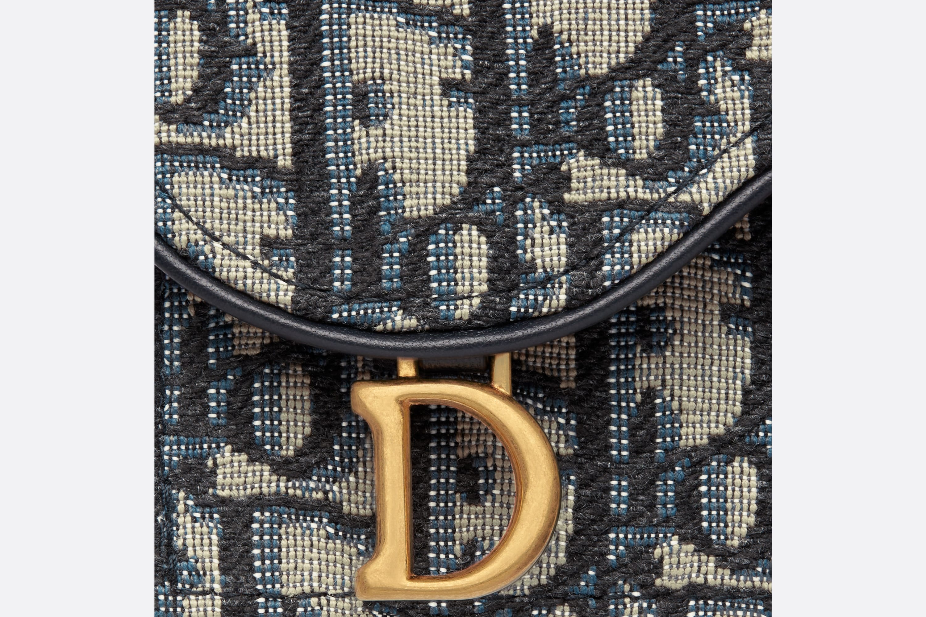 Dior - Small 30 Montaigne Voyageur Coin Purse Blue Dior Oblique Jacquard - Women