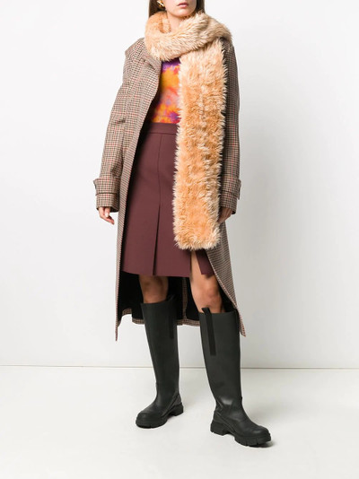 MSGM furry long scarf outlook