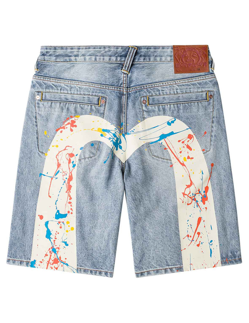 Daicock Spray Dye Denim Shorts 1