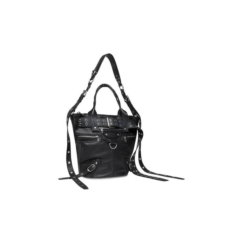 Emo Large Tote Bag  in Black 3