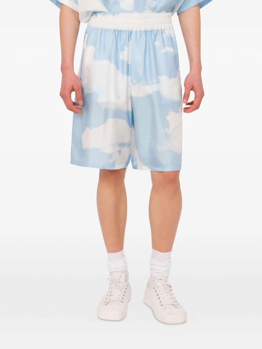 cloud-print shorts - 3