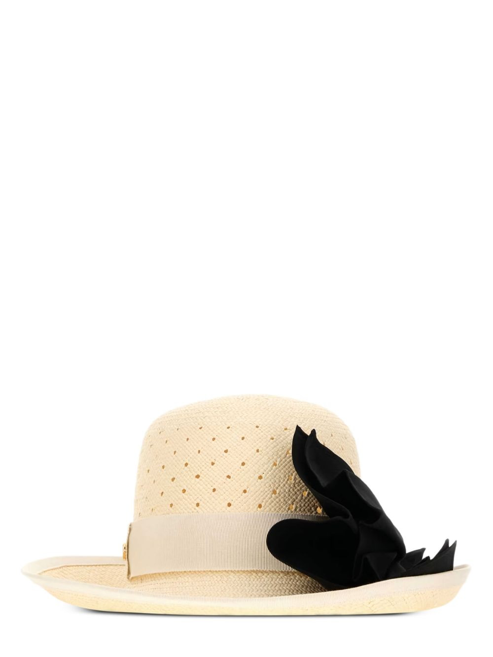 perforated-bow hat - 3