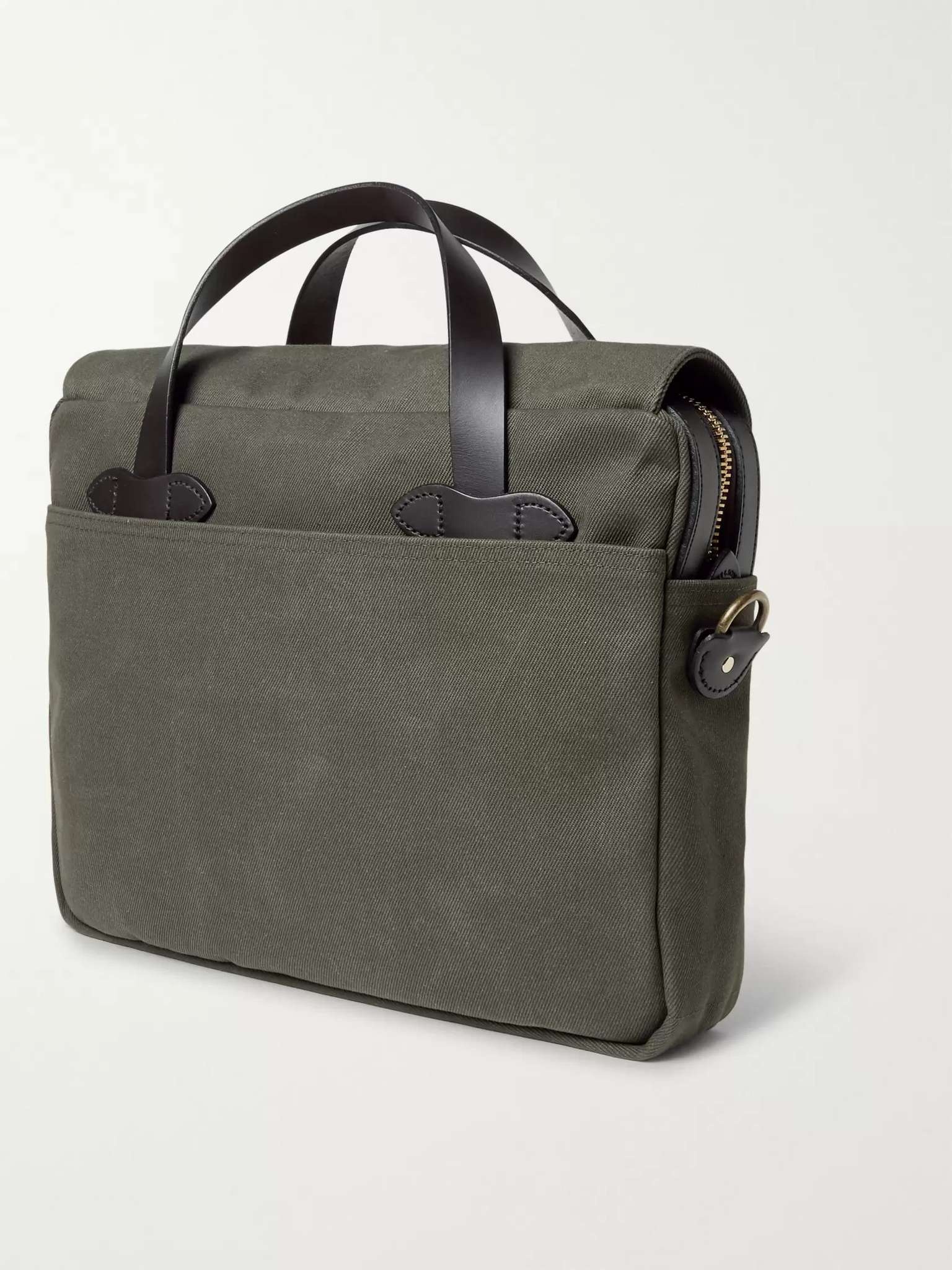 Original Leather-Trimmed Twill Briefcase - 4