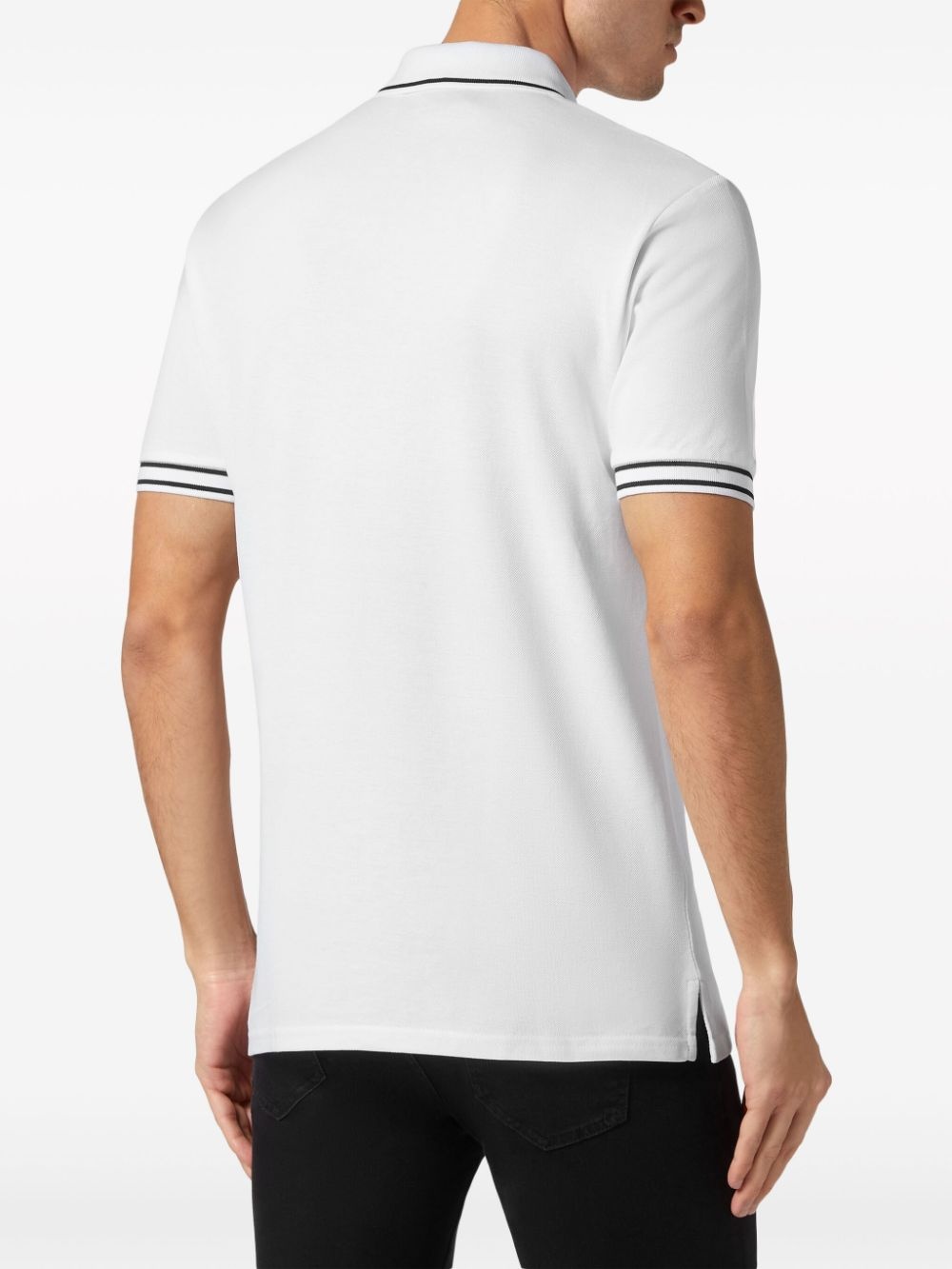 logo-appliquÃ© cotton polo shirt - 3