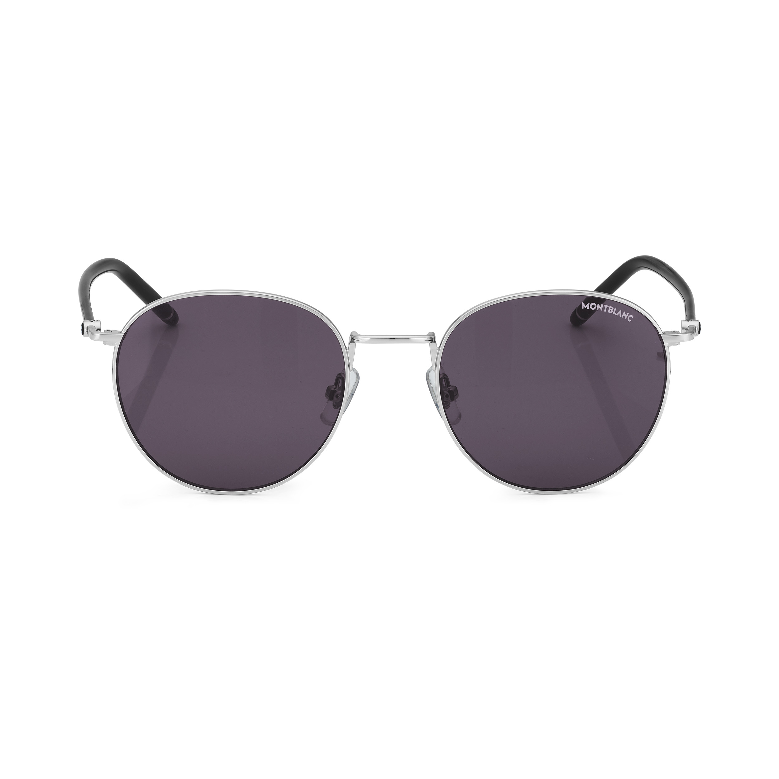 ROUND SUNGLASSES WITH SILVER-COLORED METAL FRAME - 1