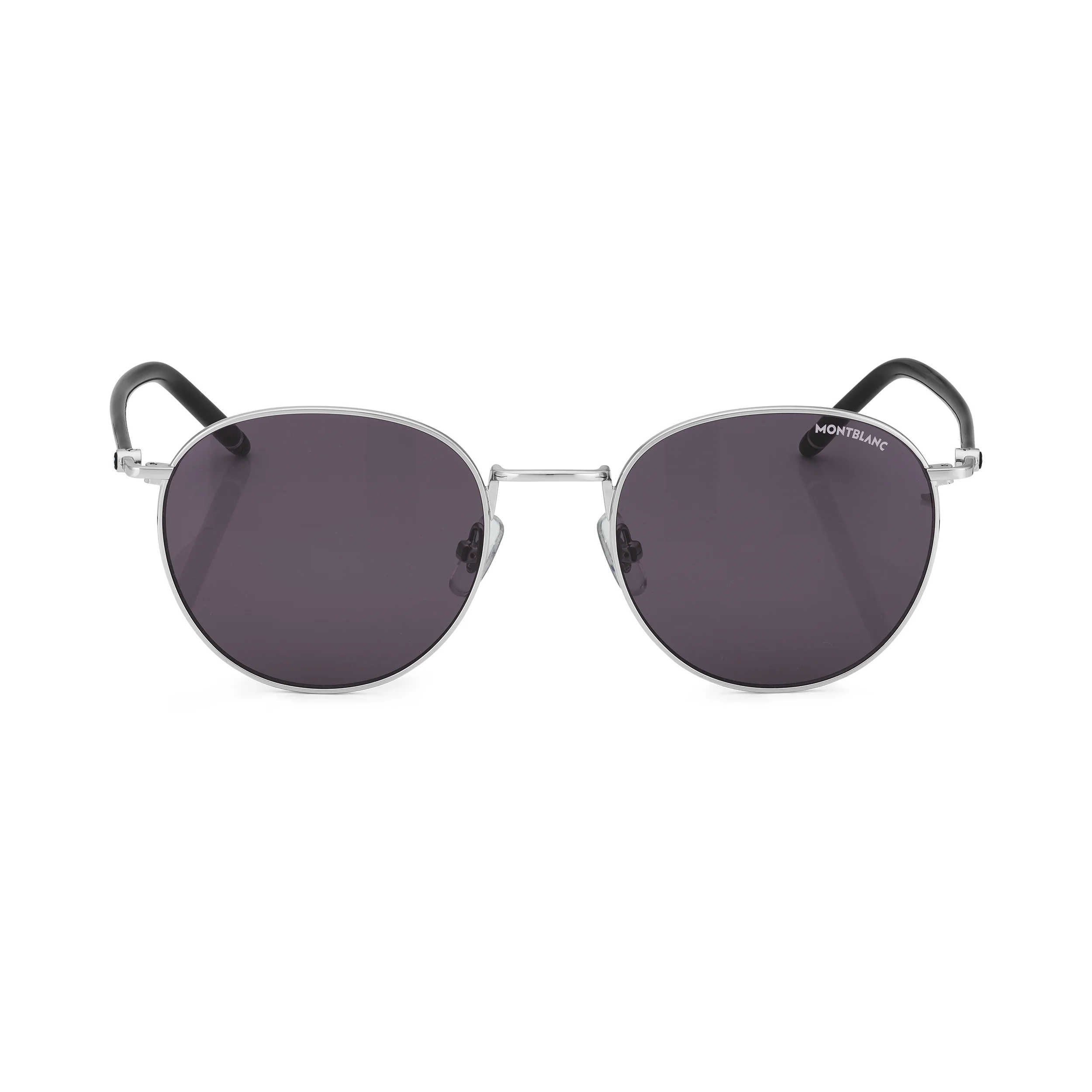 ROUND SUNGLASSES WITH SILVER-COLORED METAL FRAME - 1