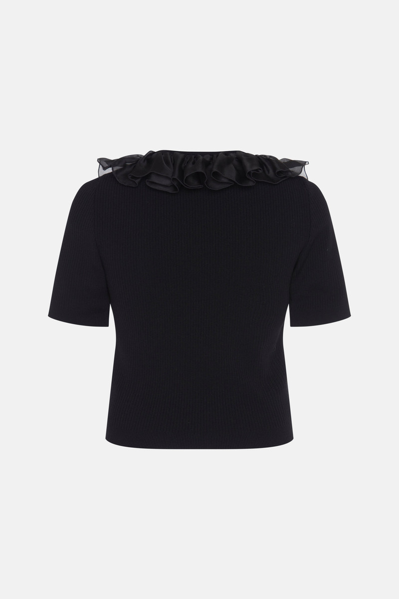 MERINO TOP WITH ORGANZA 2
