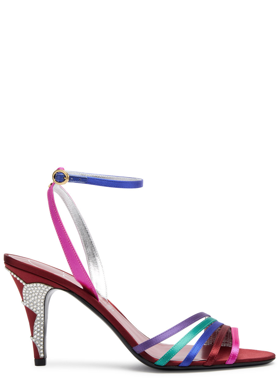 Valentino Ladycrush 85 Satin Sandals - 1