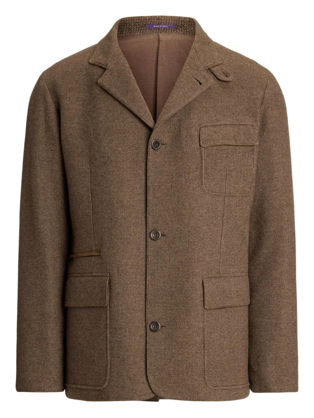 textured weave coat - 1