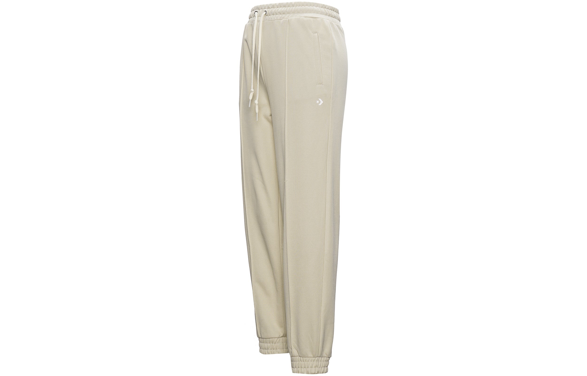 (WMNS) Converse Solid Color Lacing Bundle Feet Sports Pants/Trousers/Joggers Khaki 10022965-A04 - 2